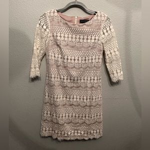 3/4 sleeve lace dress